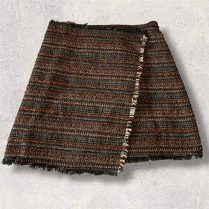 Zara Multicolor Striped Mini Skirt